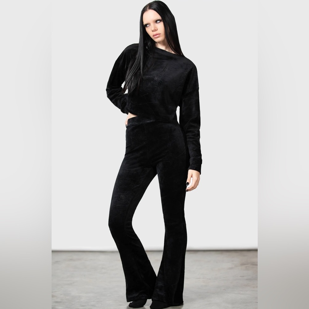 Killstar Lulluspider flare pants